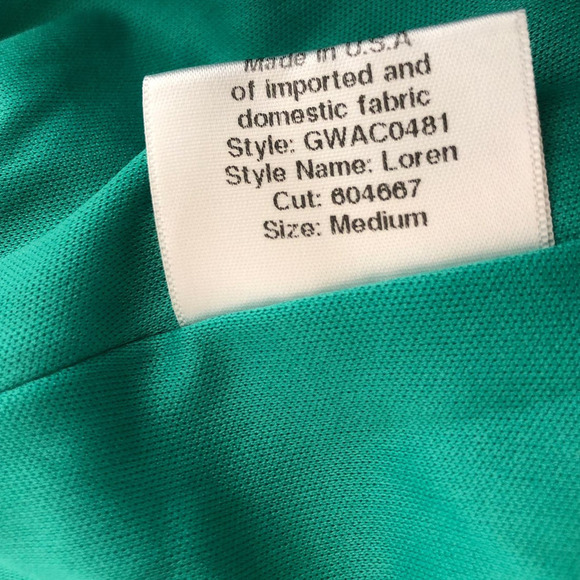 Katie May Loren Dress Spaghetti Strap Corset Mermaid Midi Teal Green Size Medium - Picture 9 of 11